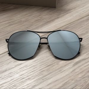 Gentle Monster Black Metal Frame Sunglasses